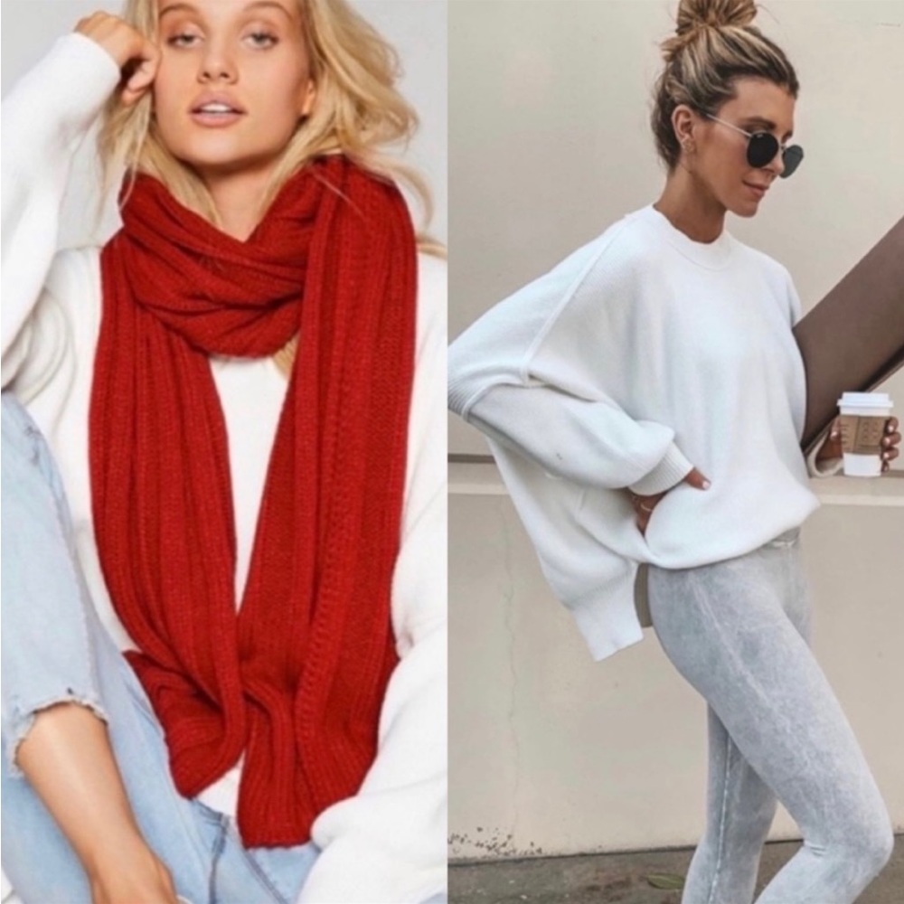 Free People White Sweater